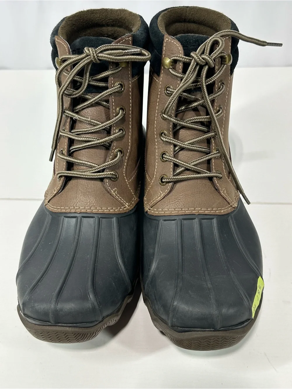 #288 Sperry STS14142 Mens Brewster Brown Boots Ankle Waterproof Size 9